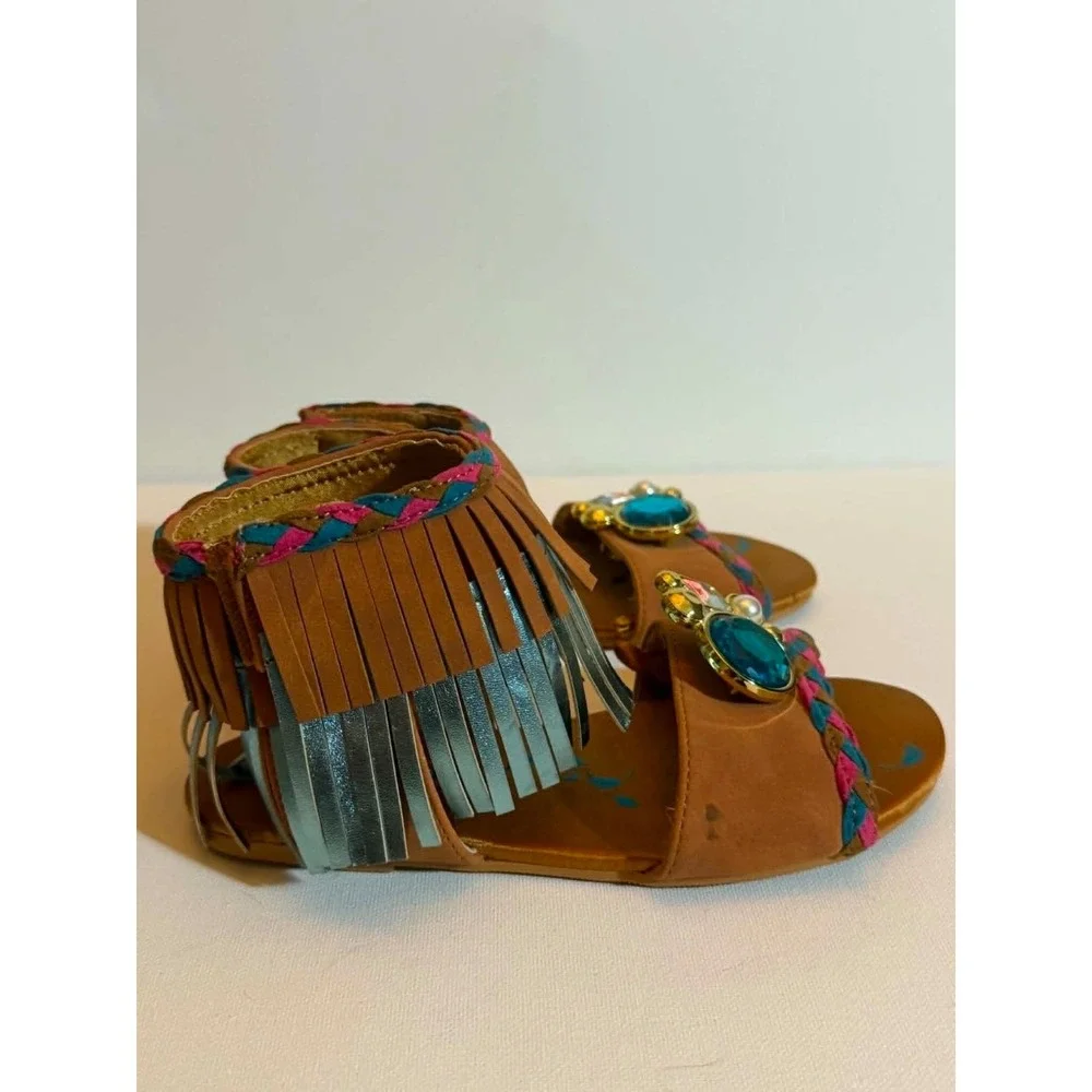 Pocahontas Costume Sandals for Kids From The Disney Store Size 13/1